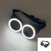 Gafas LED Creativas Intermitentes Montura Redonda Gafas Iluminadas Gafas de Sol Brillantes Para Fiesta Nocturna Bar Club Festival Recuerdos de Fiesta