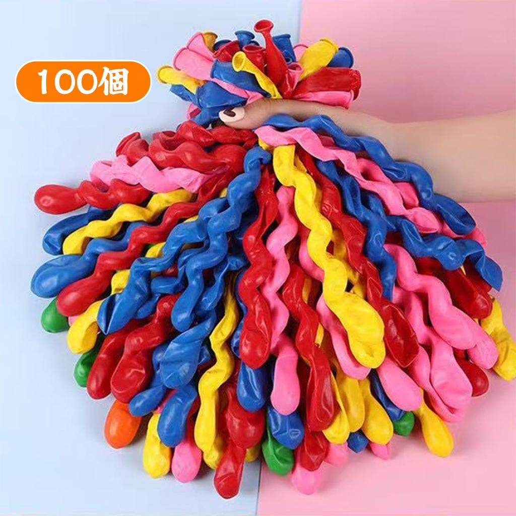 Formemory Twist Balloons 100 Pieces Multi-Color Helium Gas Air Inflatable Balloons Art Decoration for Parties Weddings Festivals and Events