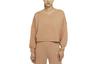 Sweatshirts Women's Brown V Neck Moderate Regular DA0773-288