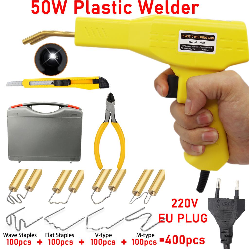 50W/150W Plastic Welder Soldering Iron for Plastic Hot Stapler Plastics Hole Repairing Tool Set Plastic Welding Gun Machine