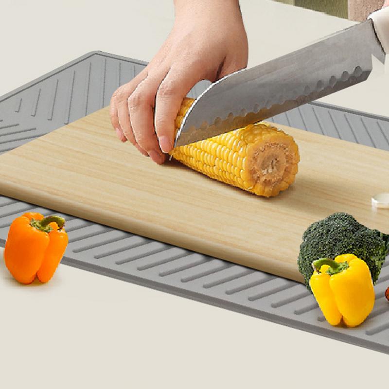 Spülbeckeneinlage Geschirrtrockenständer Anti-Rutsch Wasserdicht Küchen-Trockenmatte Umweltfreundliche Silikonmatten Geschirrmatte Trocknen Küchenmatte Für