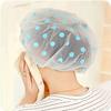 Waterproof Clear Shower Cap for Bathroom with Dot Pattern Bathroom Accessories
