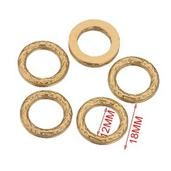 

Stainless Steel Retro Round Pendant for DIY Jewelry: Earrings & Necklace 5pcs/pack