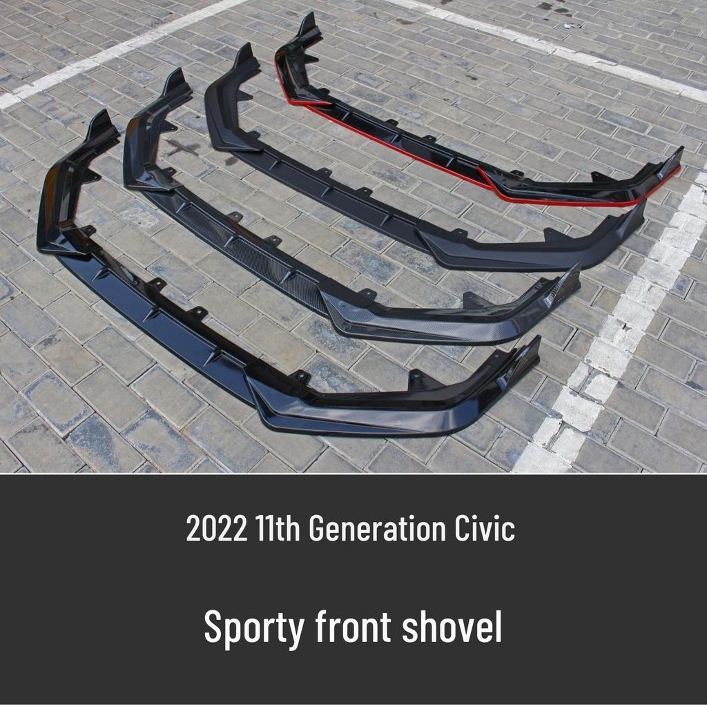 Îmbunătățiri pentru Honda Civic generația a 11-a 2022: buza frontală, eleron spate, splitter, jaluzele, bară spate.