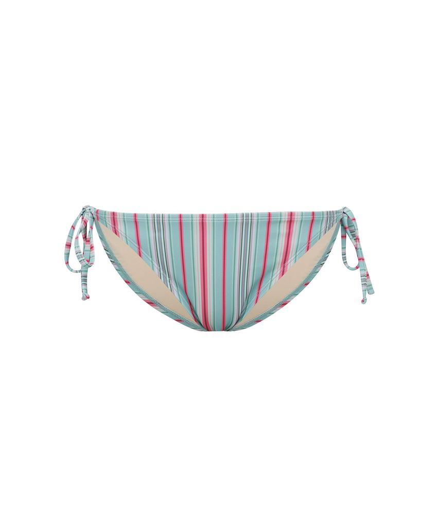 Lupeulupeu String Bikini Bottom [Milky Stripe Green Pig]