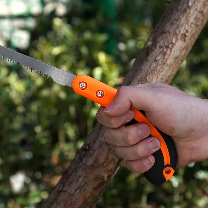 Coping Saw with Plastic Handle for Woodworking and Bamboo Cutting, Small Fine Tooth Hand Saw