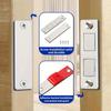 Ferromagnetic Door Adsorption Strips,No-Drilling Invisible Magnets for Sliding Wardrobe Doors, Strong Magnetic Patches for Home