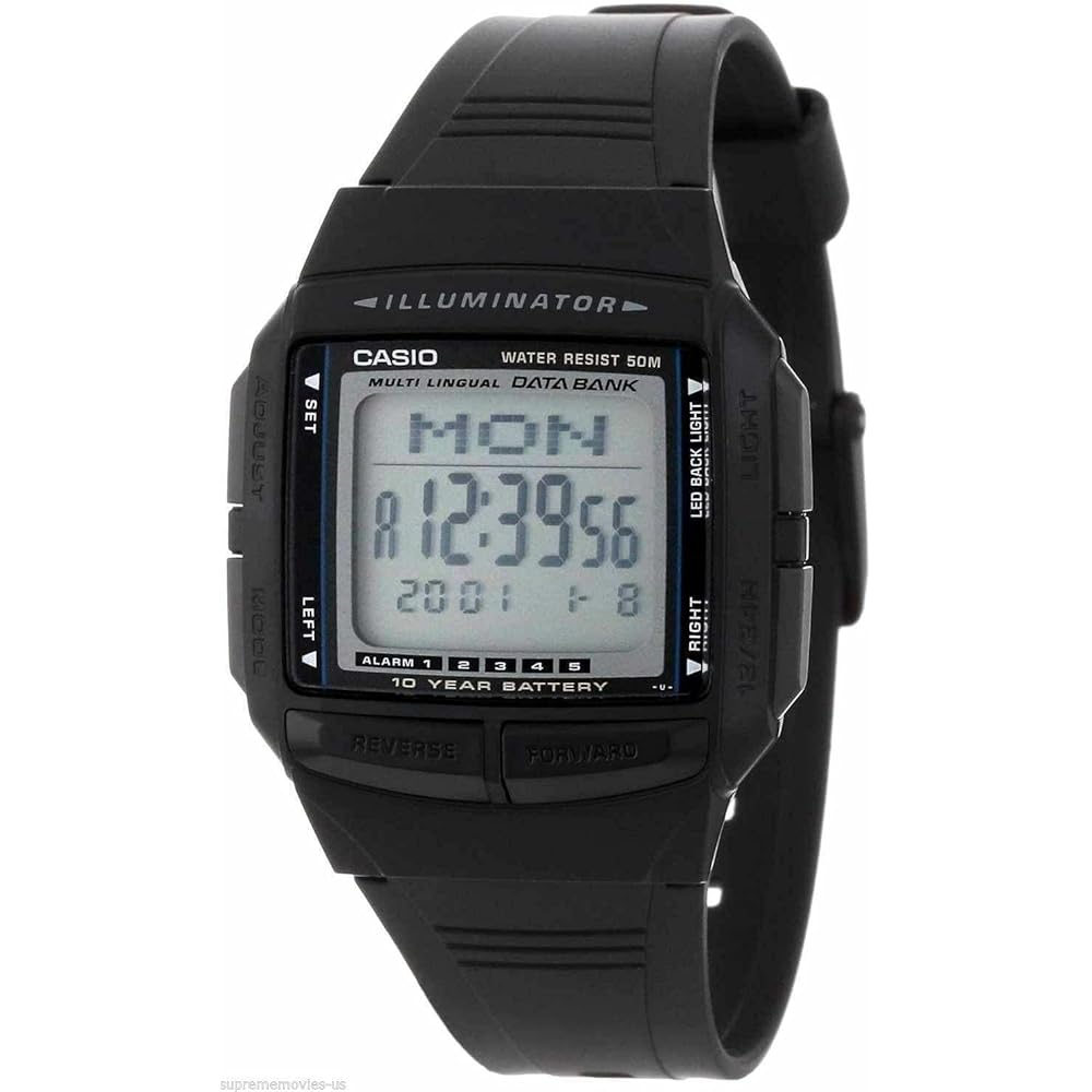Casio Data Bank DB-36-1AV Digital Watch with Alarm and Calendar Functions