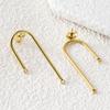 5 Paar Edelstahl Ohrbügel Langer Stift Post Haken Ohrstöpsel Verbinder Quaste DIY Schmuck Handgefertigte Ohrringe Zubehör Fundstücke