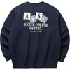 Anta Life Collection Sweatshirts Men's Indigo Blue Crew Neck Moderate