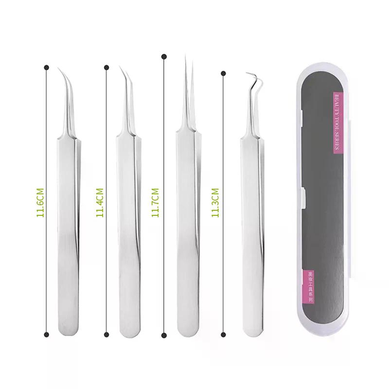 BlackHead Remover Tool Black Head Acne Blemish Pimple Extractor Acne Needles Tweezer Pore Cleaner Face Cleansing Tools Skin Care