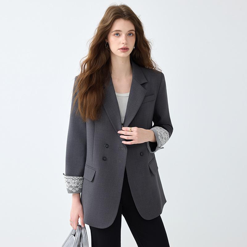 2025 Women's Korean Style High-End Long Sleeve Suit Jacket