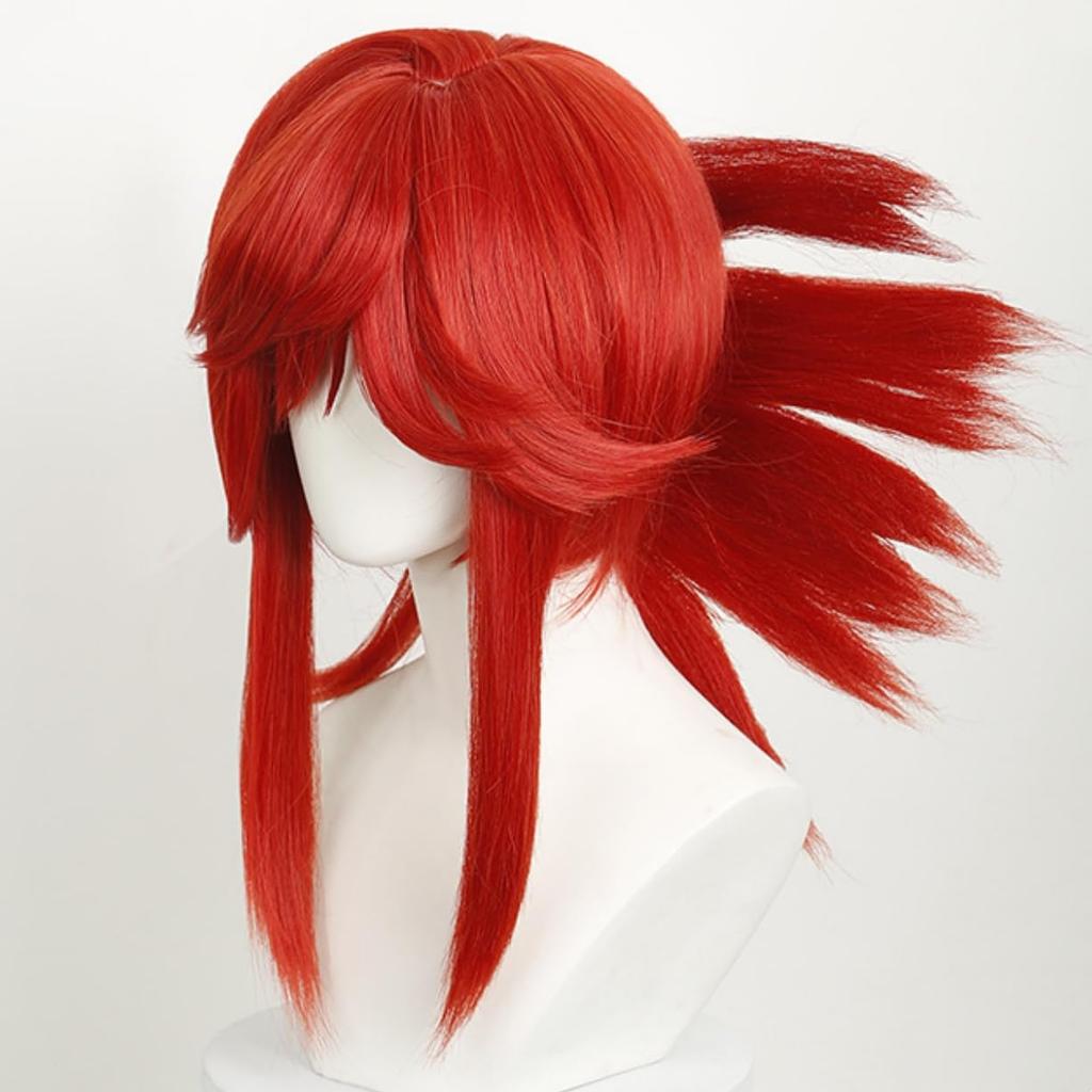 Authentic Cosplay Riyou Cosplay Heat Anime Everyday School Cosplay Wig Net Included Wig, Wig, Costume, Disguise, Resistant, Wig, Photography,