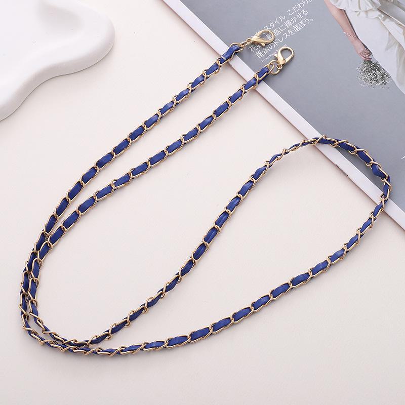 Handmade Leather Crossbody Phone Case with DIY Jewelry Pendant - Small Fragrance Style for Girls