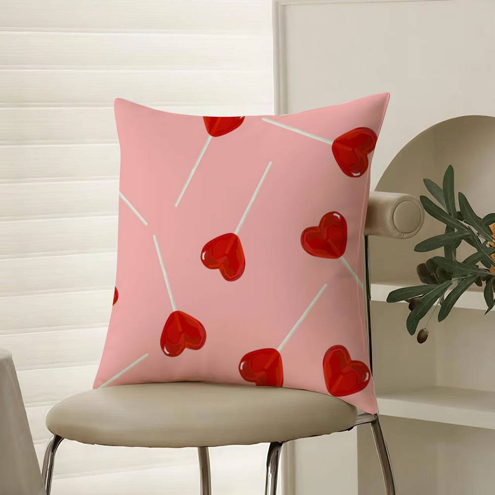 

Sweet Iove Family Companionship Gift Pillow Case Comfort Sofa Bed Silky elegant Invisible zipper Decorative cushion cover 12x12Inch