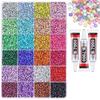 Strass in Resina Crystal Flash: Griglia da 40 e Griglia da 28 Fondo Piatto da 3MM per Nail Art, Progetti Fai da Te e Adesivi per Telefono