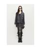 LUCKY CHOUETTE Denim Patch Tweed Midi Skirt (Dark Navy) Lfkas25140Nyd