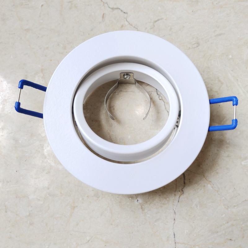 MR16 GU10 Spotlight Holder with Thick Material - LED Lamp Ring Bracket, Recessed Traditional Bulb Base.