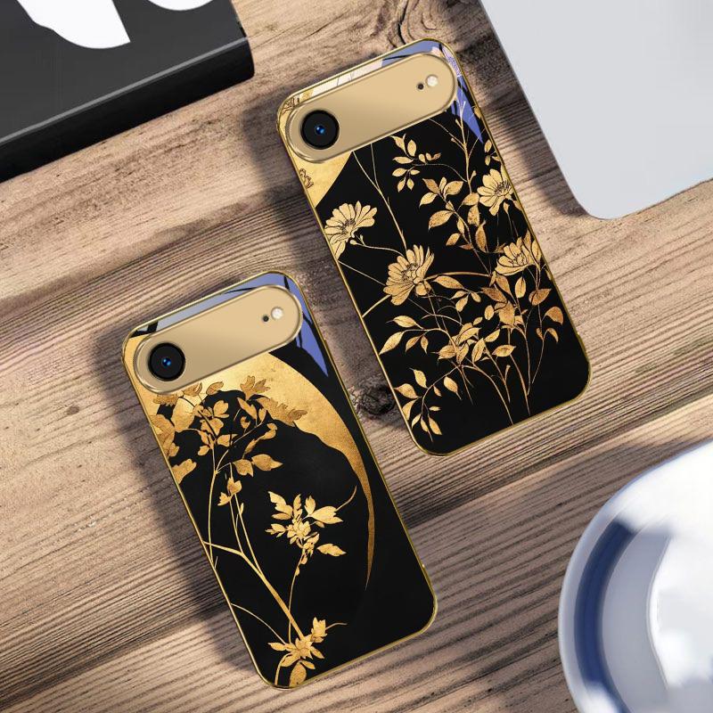 Cypress Forest Scenery For IPhone 17Pro Max 16 17 Pro oMax 15 Pro 14 13 Plus 12Mini 11ProMax XR 16E Air Golden Glass Phone Case