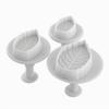 3pcs/set Rose Leaf Cookies Mold DIY Cake Cookie Molds Stamp Leaves Shape Plastic Bakeware Cutter DIY Kitchen Fondant Tools