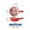 Ceramic Hand Painted Handle Bowl Creative Cartoon Breakfast Salad Bowl With Handle Gratin Bowl Baking Bowl Breakfast Bowl