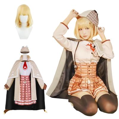 Shinhei Ryohin Watson Amelia Cosplay Costume Wig VTuber Hololive EN Detective Adult