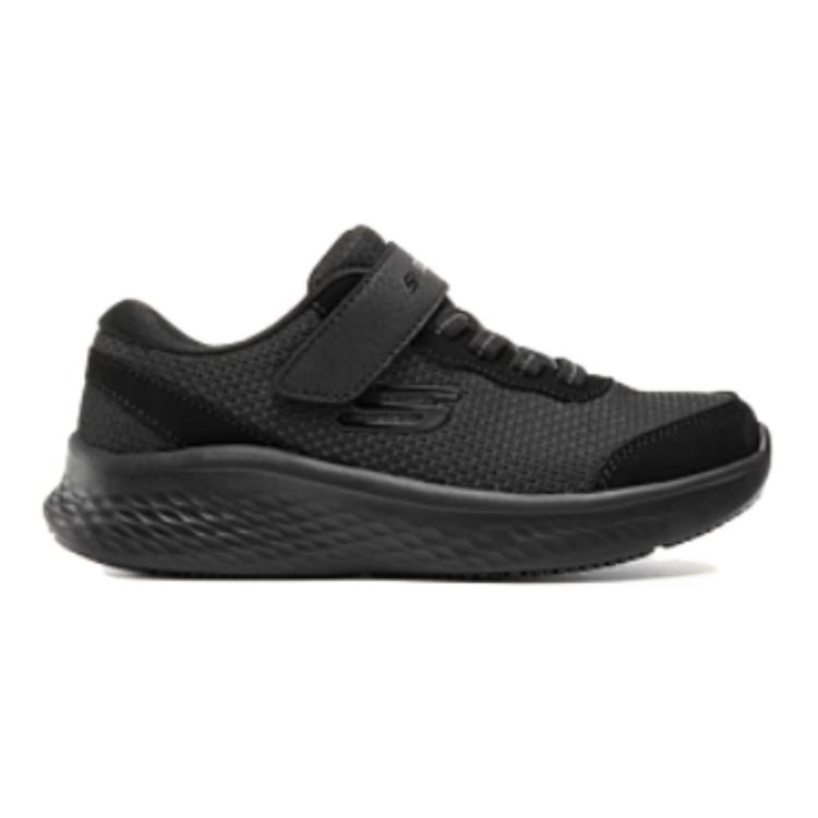 Skechers Skech-Lite Comfortable Low-Top Casual Shoes Kids Sneaker Black 404015L-BBK