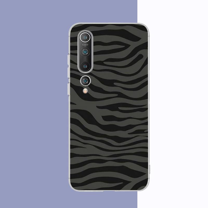 Leopard Print Black  Phone Case for Samsung S21 A10 for Redmi Note 7 9 for Huawei P30Pro Honor 8X 10i Cover