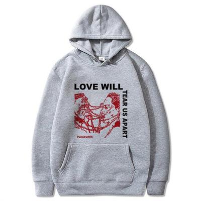 Harajuku Punk Gothic Streetwear Love Will Tear Us Apart Print Tops Lil Peep Hip-Hop Rap Chic Women Hooded Pullover Sweatshirt