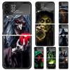 Halloween Mond Hexe Horror Harte PC Handyhülle Für Samsung Galaxy Z Flip 7 6 5 4 3 Schwarz ZFlip7 ZFlip6 Flip5 Flip4 Flip3 5G Prin
