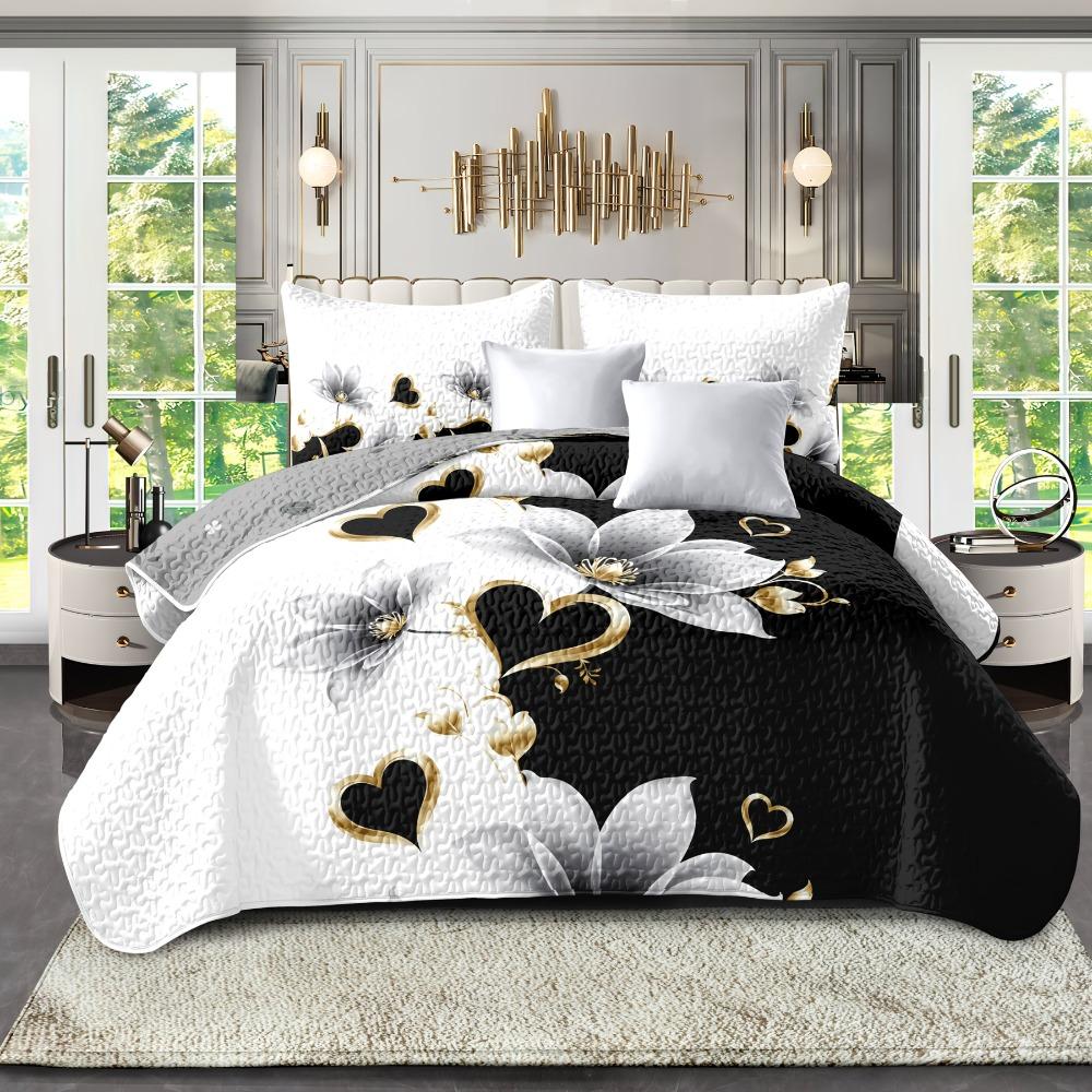 

3pcs Bedding Set Black White LJXBS-9012 3D Printed Cozy Duvet Cover King Queen Twin Size Birthday Gift for Adult Bedroom Decor EU Single 135x200cm