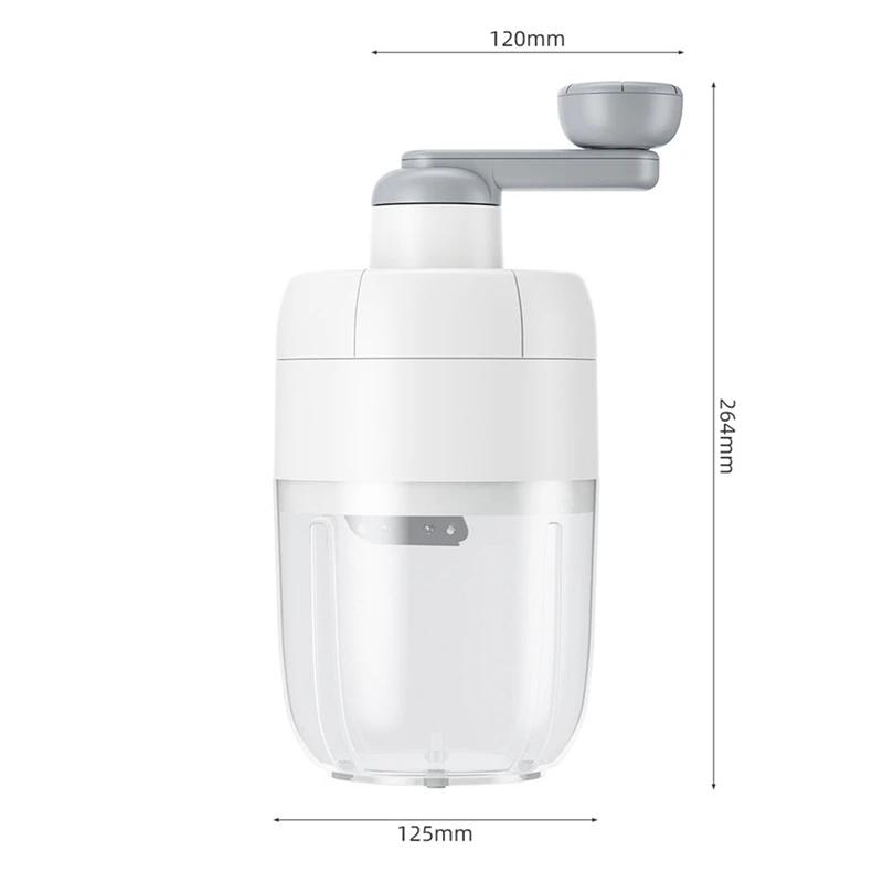 

Hand Shaved Ice Machine Crusher Hand-Shake Home Small Manual Ice Ice And Hail Ice Ice Breaker To Make Sand Ice Summer Essential белый