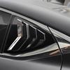 Car Rear Louver Window, Compatible for Lexus ES ES250 ES300H ES350 2019-2024, Carbon Fiber Look Side Shutter Vent Trim(Glossy Black)