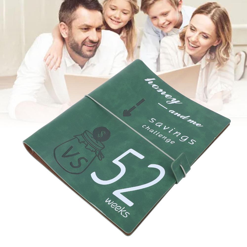 Leather, High Transparent PP Film 52 Week Savings Challenge Binder