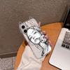Transparent Cat Ears Phone Case with Drawing Girl Cartoon for Apple 15/15 Pro Max & 11/12 - New & Trending