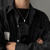 Exquisite Crafted Jewelry Bar Pendant Necklace for Men Geometric Stick