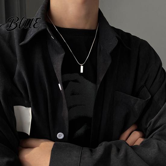 Exquisite Crafted Jewelry Bar Pendant Necklace for Men Geometric Stick