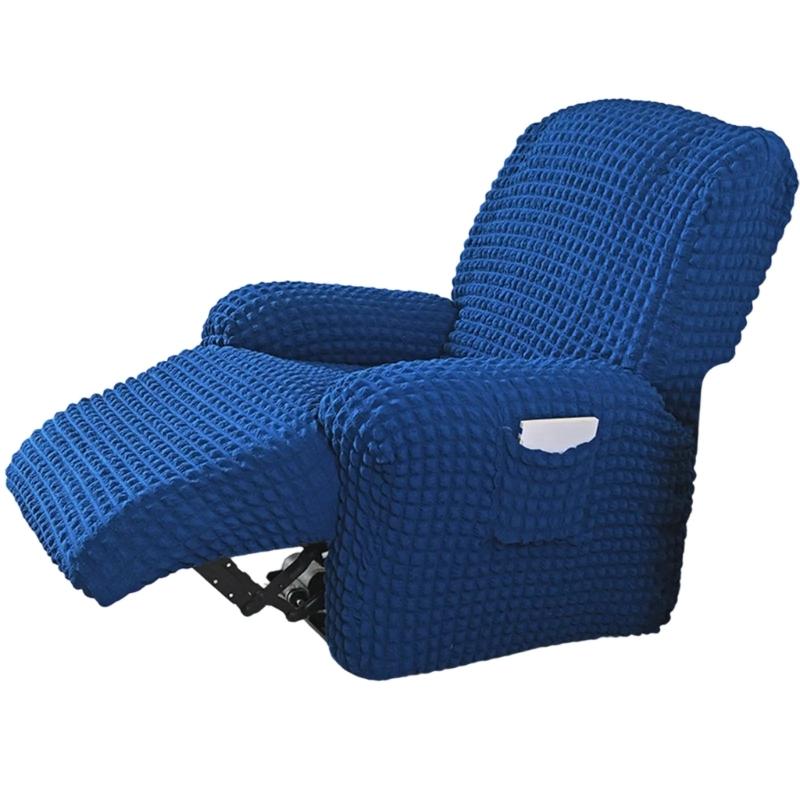 Elegant Elastic Bubble Grid Tub Single Armchair Cover with Armrests, Soft and Comfortable Single Seats Sofa Cover for Relaxation