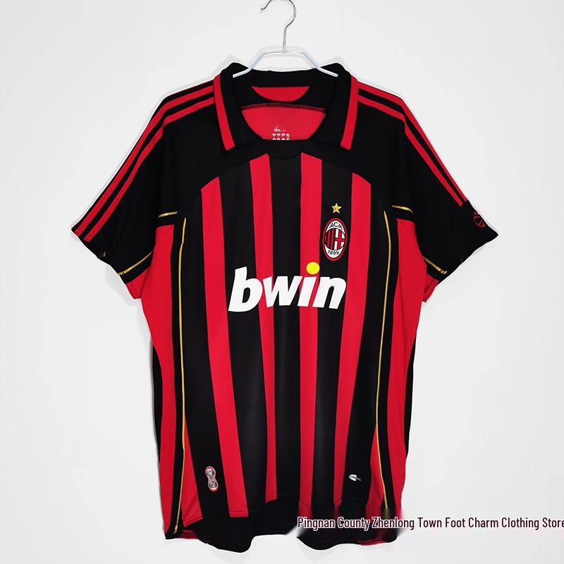 AC Milan Jersey Collection: Home & Away with Kaka & Ronaldo, 06/07 - 13/14