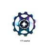 ENLEE Bike Aluminum Alloy Guide Wheel Pulley Rear Derailleur 11T 13T Guide MTB Ceramic Bearing Jockey Wheel For 4/5/6MM