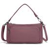 Zency Women's Minimalistic Shoulder Bag Crossbody Multi-pockets Leather Handbag