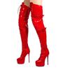 Fashion New High-quality Belt Buckle Cross Strap Over The Knee Boots Sexy Hot Girl Pole Dance 15cm High Heel Motorcycle Boots Size35-48