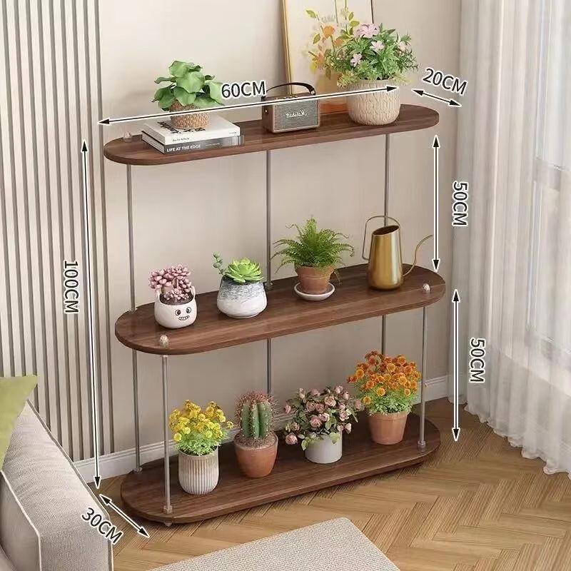 Multi-tier Bamboo Wood Plant Stand & Storage Shelf