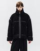 Ziosongzio High-Neck Shearling Jumper Black Zh6Mu614Bk