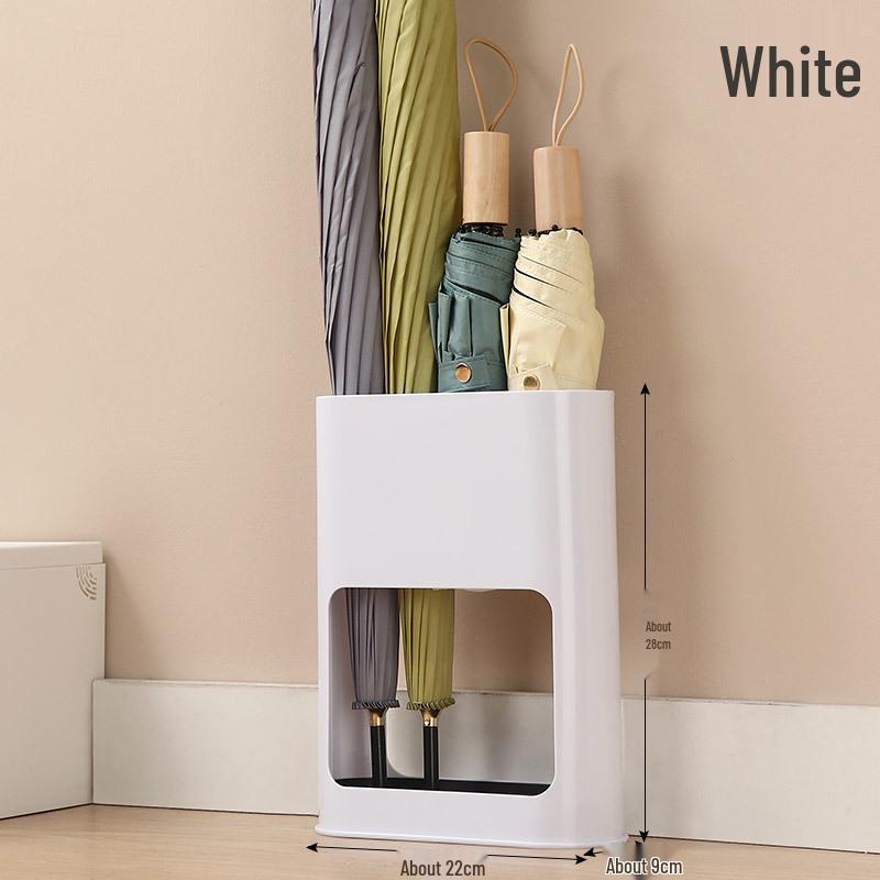 Compact Plastic Umbrella Stand for Entryway – Durable Rain Gear Storage Rack