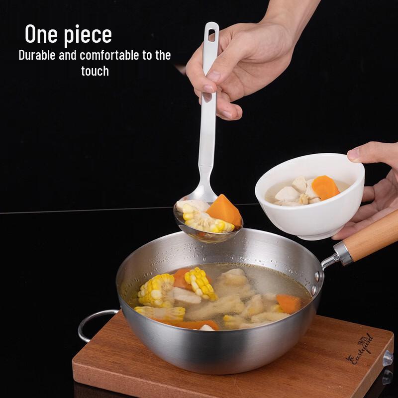 304 Stainless Steel Soup Ladle & Slotted Spoon Set