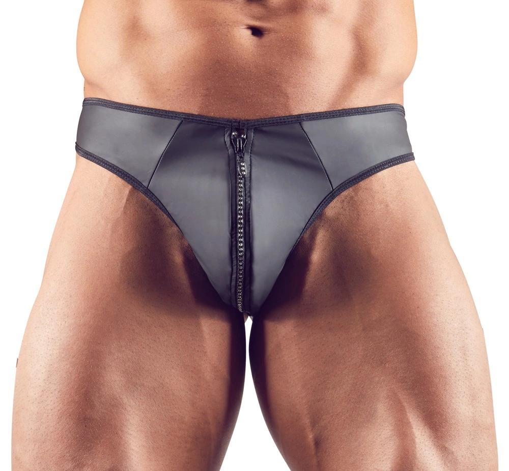 Svenjoyment - Sexy Men's Thong With Shiny Zipper 2XL