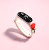 DIY Doll Watch; Customized Silicone Strap Wristband Electronic Watch; Doll Style Electronic Watch.