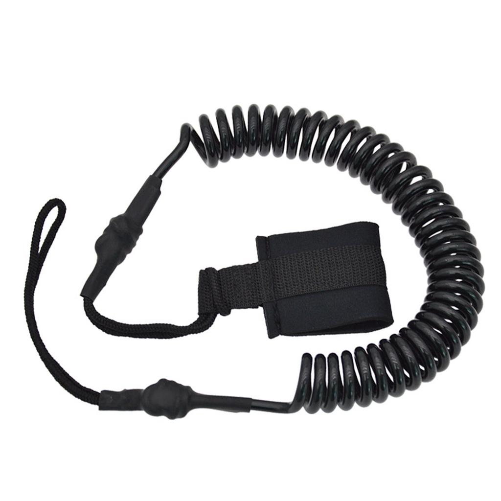 TPU Coiled Spring Waist Safety Rope Outdoor Surfboard Water Sport Surfboard Leash Comfortable Surfboard Leash Easily Use