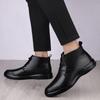 Famous Luxury Ankle Boots High Quality Mens Shoes Genuine Leather Casual Shoes Men Cow Leather Dress Warm Winter Boots for Men
